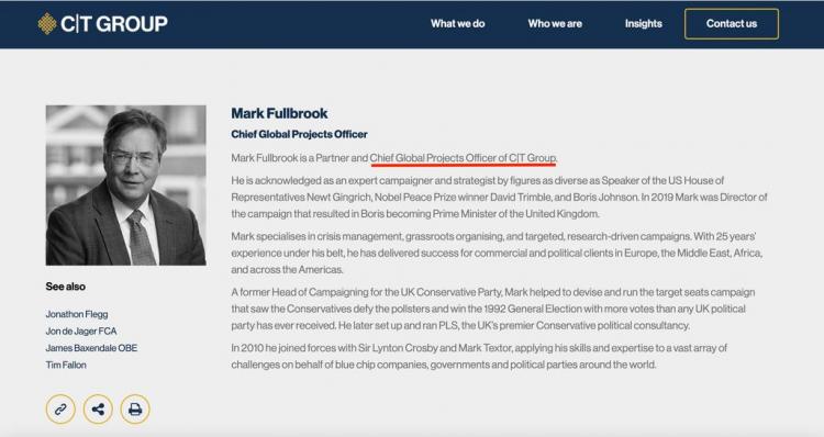 Mark Fullbrook Global Projects Officer till March 30th 2022