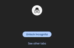 Google Chrome Incognito Lock feature Android iOS