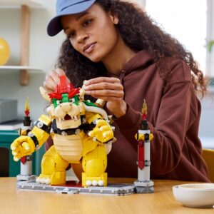 A Lego depiction of Bowser, the character, and not the hacker.